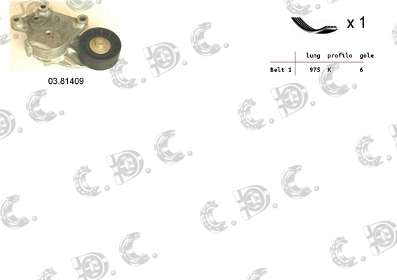V-Ribbed Belt Set (06.0035)
