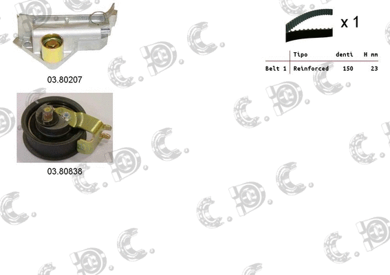 Timing Belt Kit (04.5238)