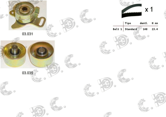 Timing Belt Kit (04.5233)