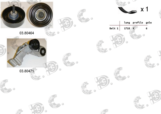 V-Ribbed Belt Set (06.0087)