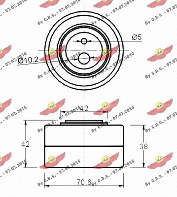 Deflection/Guide Pulley, timing belt