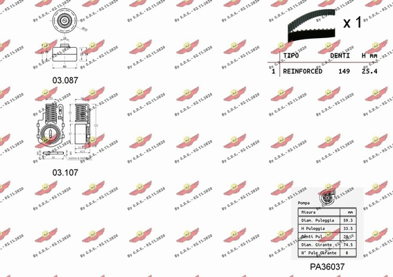 Water Pump & Timing Belt Kit