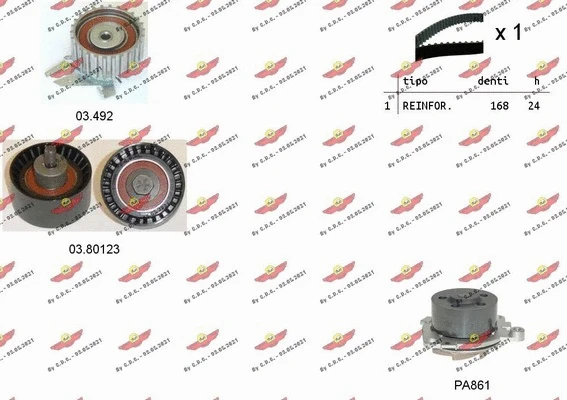 Water Pump & Timing Belt Kit (04.5133PA)