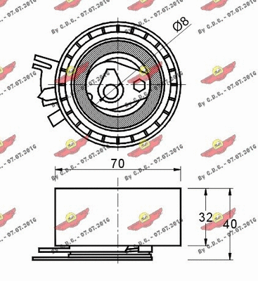 Tensioner Pulley, timing belt