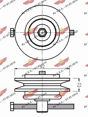 Belt Tensioner, V-ribbed belt