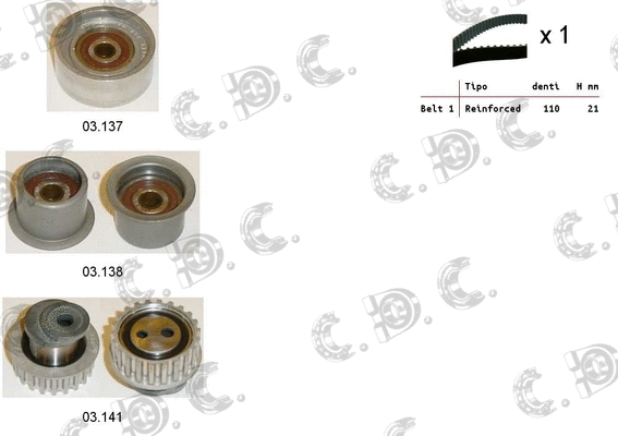 Timing Belt Kit (04.5191)