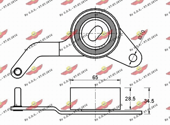 Tensioner Pulley, timing belt