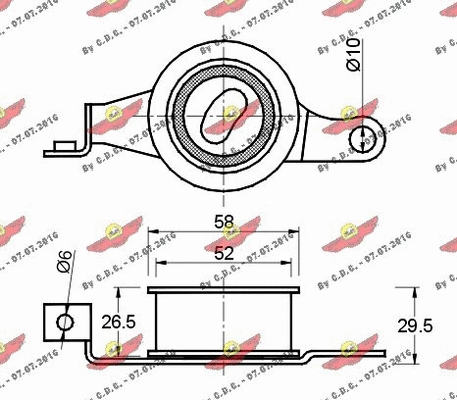 Tensioner Pulley, timing belt