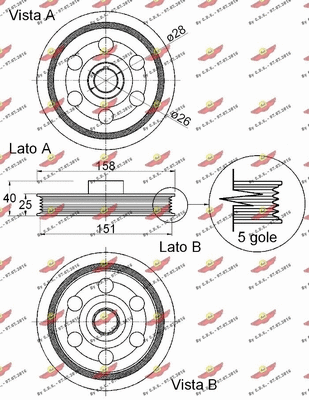 Belt Pulley, crankshaft
