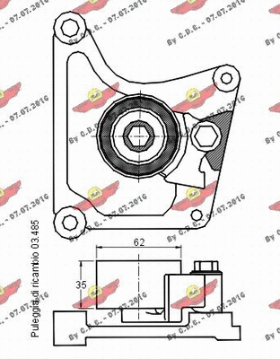 Tensioner Pulley, timing belt
