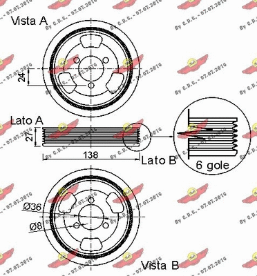 Belt Pulley, crankshaft