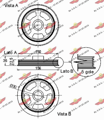 Belt Pulley, crankshaft