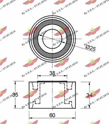 Deflection/Guide Pulley, timing belt