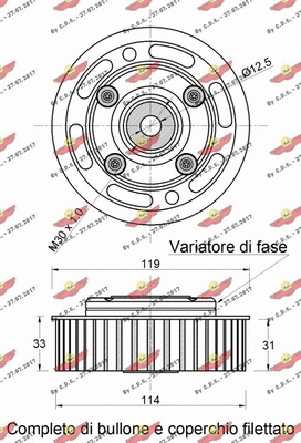 Deflection/Guide Pulley, timing belt