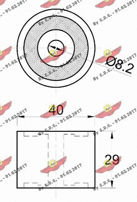 Deflection/Guide Pulley, timing belt