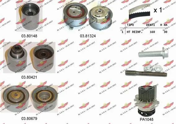 Water Pump & Timing Belt Kit (04.5285PA)