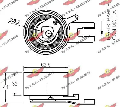 Tensioner Pulley, timing belt