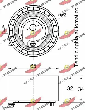 Tensioner Pulley, timing belt