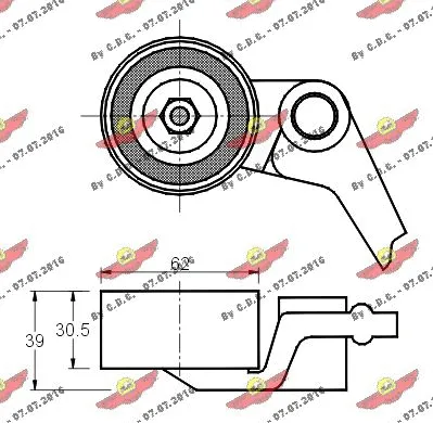 Tensioner Pulley, timing belt