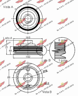 Belt Pulley, crankshaft