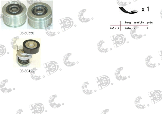 V-Ribbed Belt Set (06.0044)