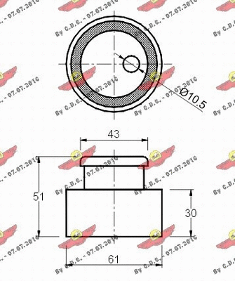 Tensioner Pulley, timing belt