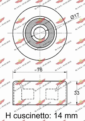 Deflection/Guide Pulley, V-ribbed belt