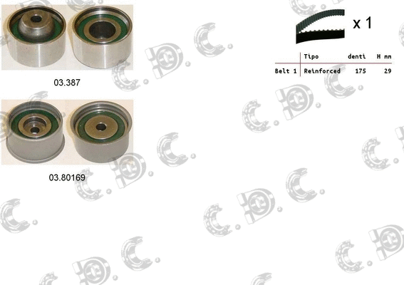 Timing Belt Kit (04.5384)