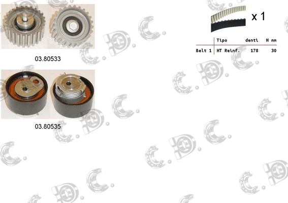 Timing Belt Kit (04.5114)