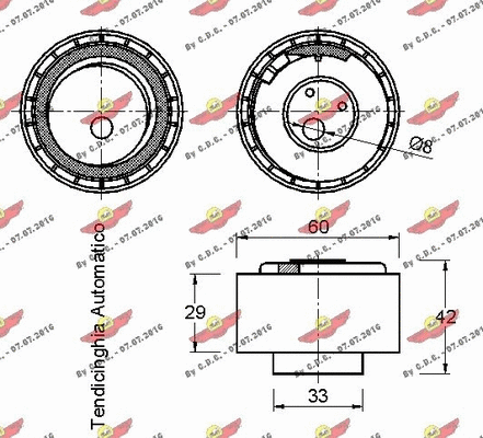Tensioner Pulley, timing belt