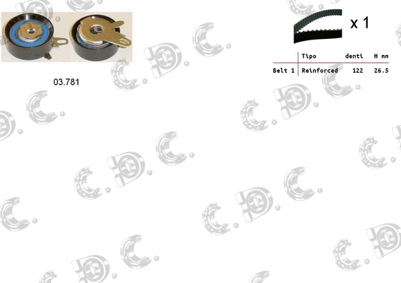 Timing Belt Kit (04.5222)