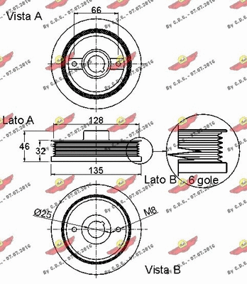 Belt Pulley, crankshaft