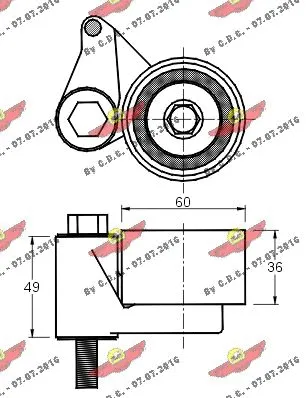 Tensioner Pulley, timing belt