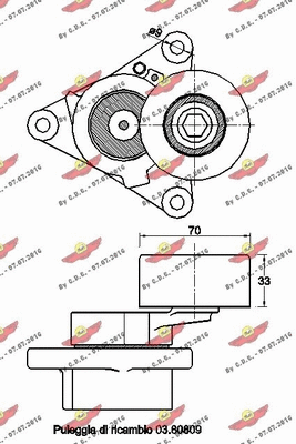 Belt Tensioner, V-ribbed belt