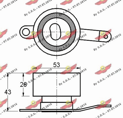 Tensioner Pulley, timing belt