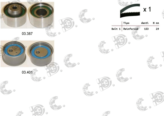Timing Belt Kit (04.5415)