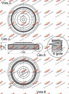 Belt Pulley, crankshaft