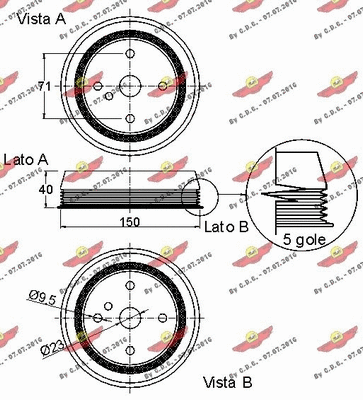 Belt Pulley, crankshaft
