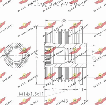 Alternator Freewheel Clutch