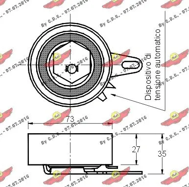 Tensioner Pulley, timing belt