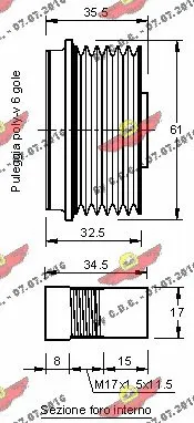 Alternator Freewheel Clutch