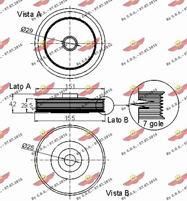 Belt Pulley, crankshaft