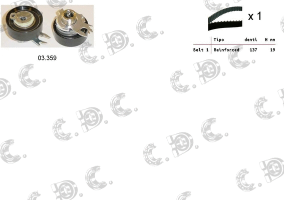 Timing Belt Kit (04.5043)