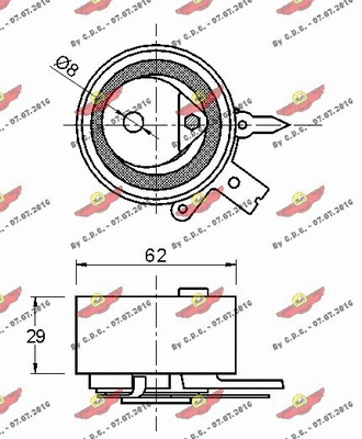 Tensioner Pulley, timing belt
