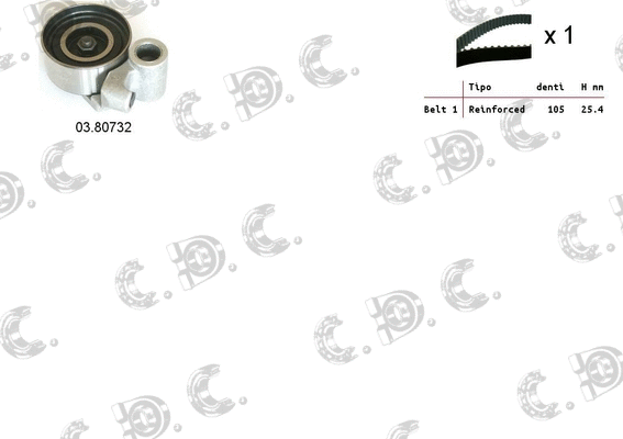 Timing Belt Kit (04.5387)