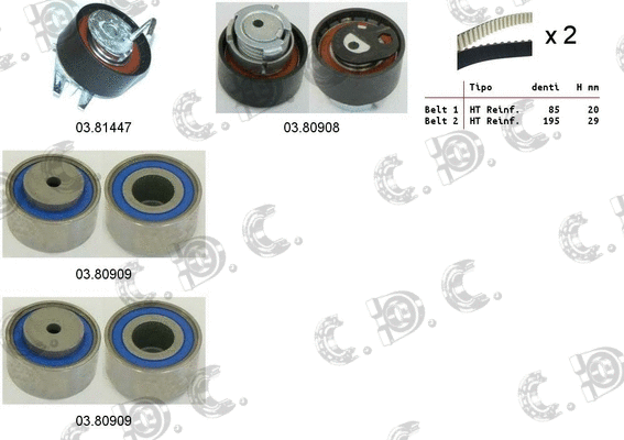 Timing Belt Kit (04.5301)