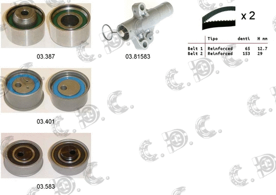 Timing Belt Kit (04.5460)