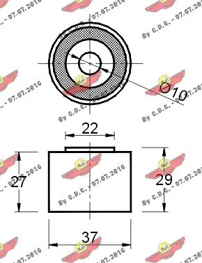 Deflection/Guide Pulley, V-ribbed belt