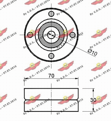 Belt Tensioner, V-ribbed belt