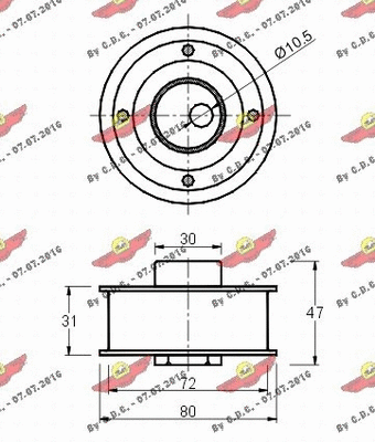 Tensioner Pulley, timing belt